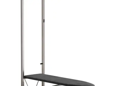 Ironing board mounted on the door 3D model