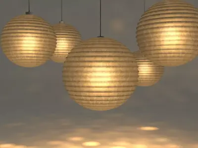 Paper Lantern 1 3D model