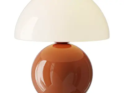 Nordic Mushroom Lamp Minimalist 3D model