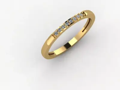 Ring - Gold - Silver 3D print model