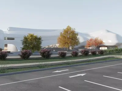 Bus station 3D model 5