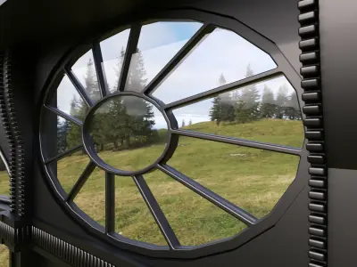 front cafe coffee shop 3D model  3D model