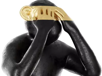  Monkey Decor Statue 3d model 3D model