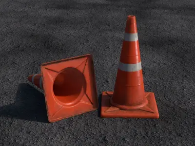traffic cone 3D Model 3D model