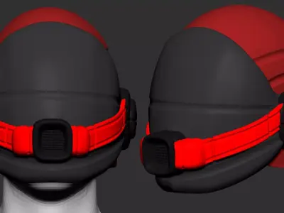  helmet scifi high poly ver 7 sculpt 3d printable  3D model purchase