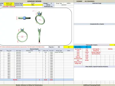 Elegant Round Diamond Solitaire Ring CAD Design for Jewelry 3D print model
