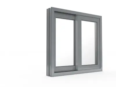 Sliding Window and Door Rigged and Adjustable 3D model