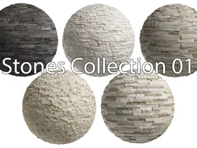 Stone Walls Collection 01 Hi-Res for Architecture Texture