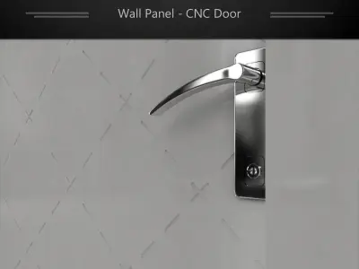 Interior design Wall panel model CNC Door 3D model
