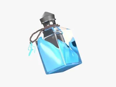 Lightning Spell 3D Illustration 3D model