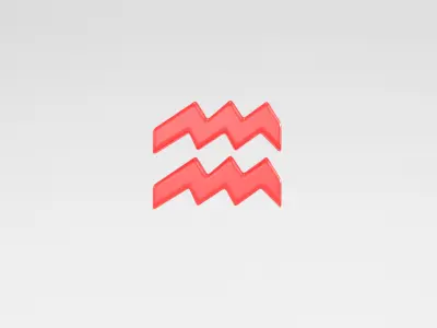 Aquarius v2 003 Low-poly 3D model