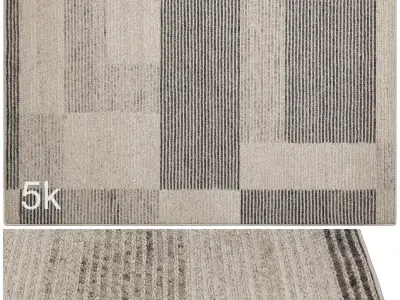 Carpet set 2237 - Hand Tufted Rug - 5K 3D model