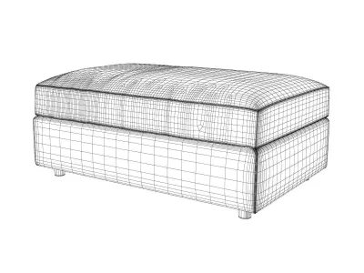 Barrett Track Ottoman 3D model