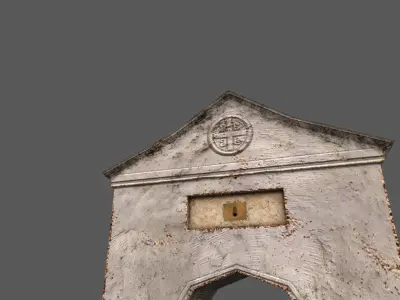 church bell tower Low-poly 3D model