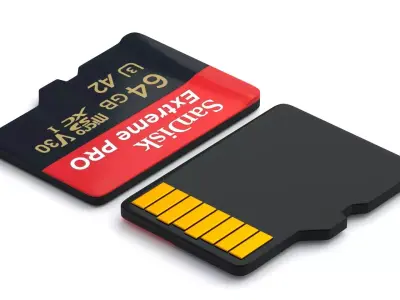 SanDisk Extreme PRO SD CARD 64GB 3D model