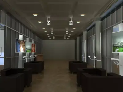 Photo Exhibition Hall 3D model