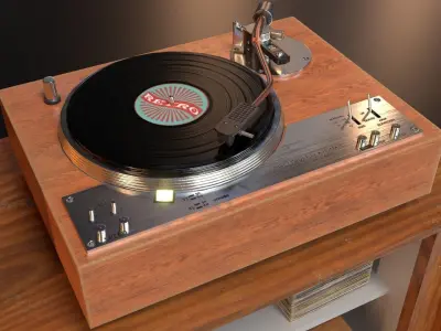 PBR Audio Equipment Low-poly 3D model