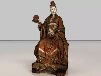 Deity Statue Sculpture01 3D model