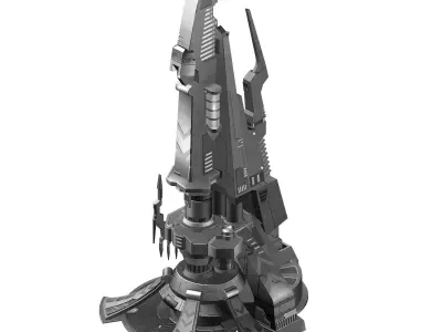 Mechanical Building - Occupy Tower 02 3D model