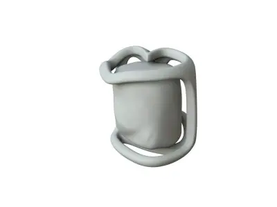 SciFi Shape Object Low Poly 20 Low-poly 3D model