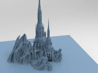 Mines of Moria castle 6 3D model
