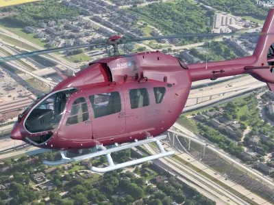  Eurocopter H145 Helicopter Rigged 