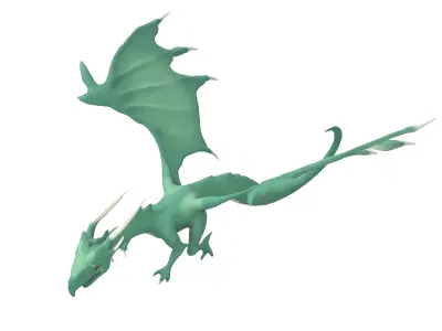 Sky Dragon Character v1 001 Low-poly 3D model