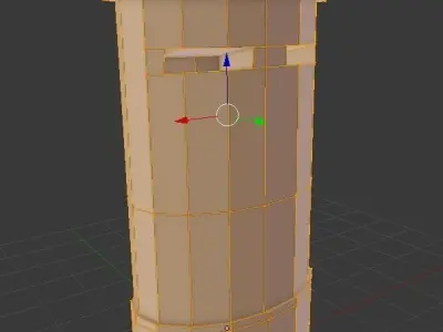 London Postbox low poly Free low-poly 3D model