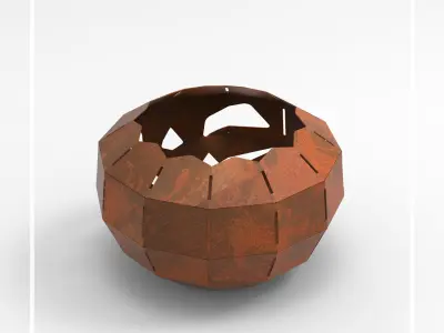 Welding Project Plans Drawings Fire Pit Halloween DXF PDF 3D model