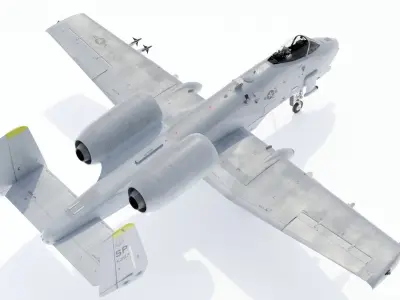  A-10C Thunderbolt II Warthog High Detail with Cockpit 