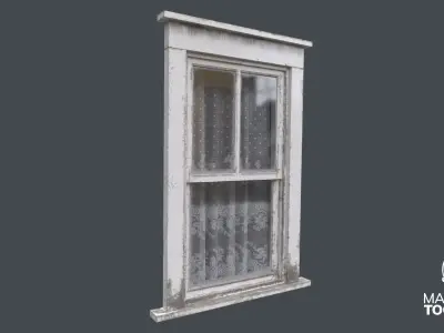 Old Window  Low-poly 3D model