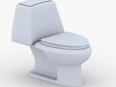 1524 - Toilet Low-poly 3D model