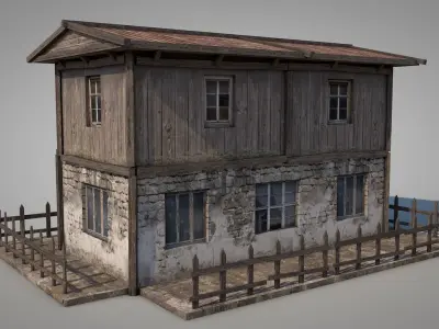 Anatolian Village House 2 Low-poly 3D model