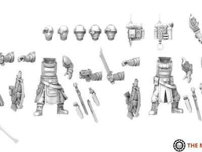 Ironblood - Militia Sergeants 3D print model