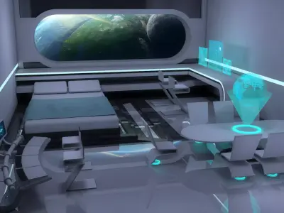 Sci Fi Room 3D model