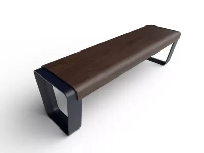 Bench  M12 Low-poly 3D model