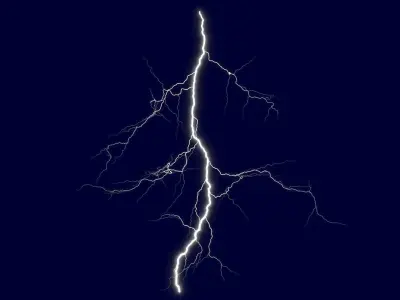 Realistic Lightnings Bundle 01 - 5 pack CG