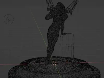 Juli the Sci Fi Character Low-poly 3D model