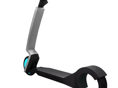 Futuristic Sci-Fi Scooter PBR 3D model