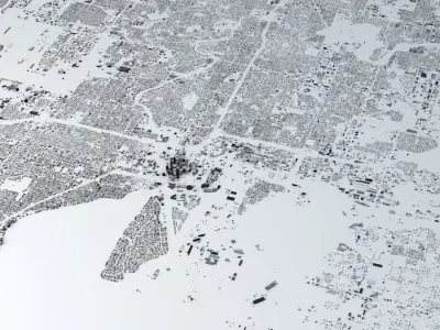 Tampa Streets and Buildings 3D model