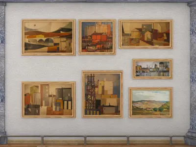 Art Gallery Exhibition Hall 2 3D model