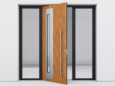 Aluminium door 102 3D model