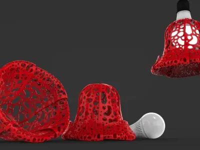 GenD Flow Art Lamp Free 3D print model