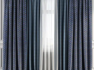 Curtain Set 144 3D model