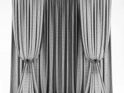 Curtains507 curtains Low-poly 3D model