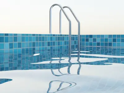 Swimming Pool Low-poly 3D model