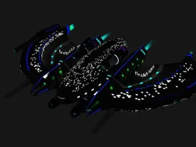 Space Mothership 3D model