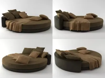 Glamour bed 3D model