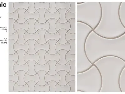 Hourglass Tiles in Straight Set Layout Texture