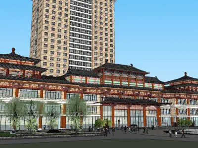 vacation spot-Resort-Fashion Leisure Hotel-0177 3D model